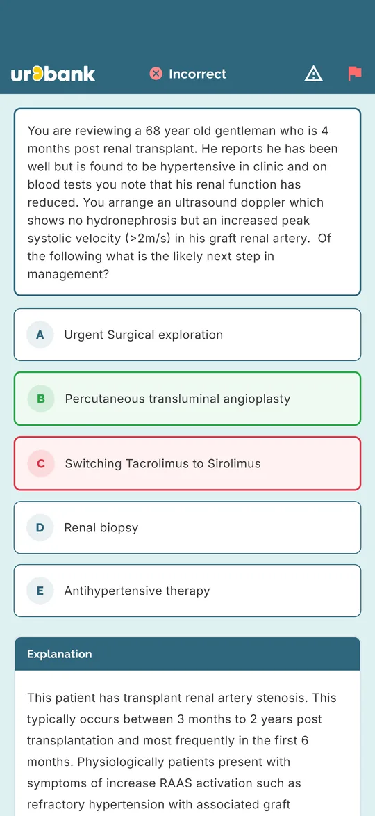 A question and its explanation in the Urobank app